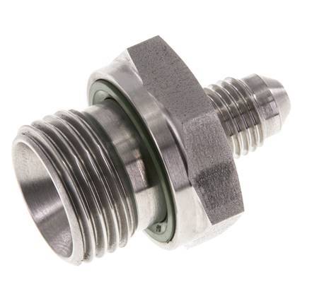 Espiga doble JIC G1/2'' x UNF 7/16''-20 Acero inoxidable FKM 310bar (4355.5psi)