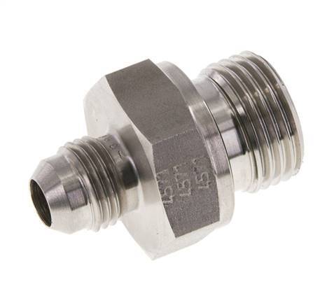 Espiga doble JIC G1/2'' x UNF 9/16''-18 Acero inoxidable FKM 275bar (3863.75psi)