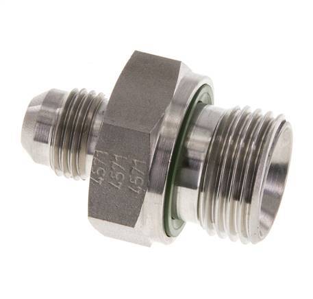 Espiga doble JIC G1/2'' x UNF 9/16''-18 Acero inoxidable FKM 275bar (3863.75psi)