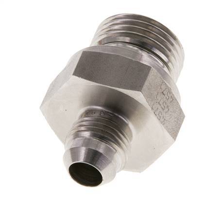 Espiga doble JIC G1/2'' x UNF 9/16''-18 Acero inoxidable FKM 275bar (3863.75psi)