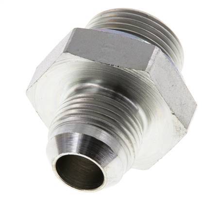 JIC Double Nipple G3/4'' x UNF 7/8''-14 Steel NBR 210bar (2950.5psi)
