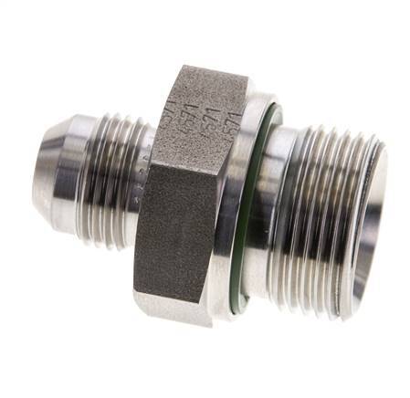 JIC Double Nipple G3/4'' x UNF 3/4''-16 Stainless Steel FKM 275bar (3863.75psi)