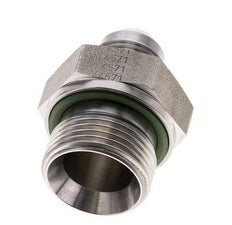 JIC Double Nipple G3/4'' x UNF 3/4''-16 Stainless Steel FKM 275bar (3863.75psi)
