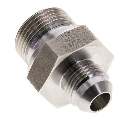 JIC Double Nipple G3/4'' x UNF 3/4''-16 Stainless Steel FKM 275bar (3863.75psi)