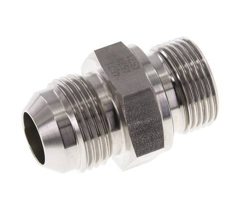 Espiga doble JIC G3/4'' x UN 1-1/16''-12 Acero inoxidable FKM 210bar (2950.5psi)