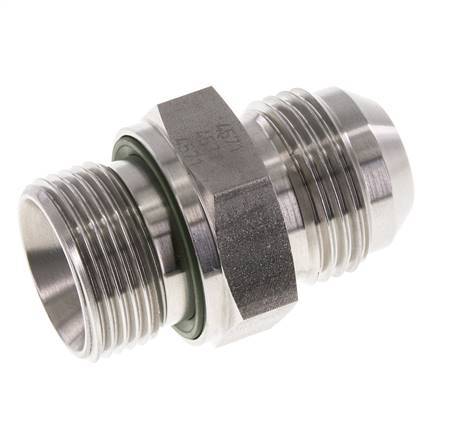 Espiga doble JIC G3/4'' x UN 1-1/16''-12 Acero inoxidable FKM 210bar (2950.5psi)