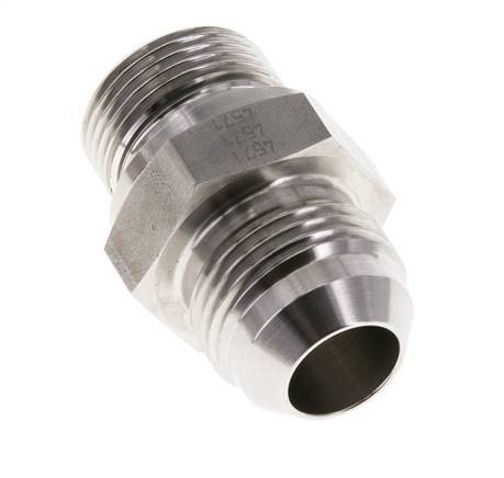 Espiga doble JIC G3/4'' x UN 1-1/16''-12 Acero inoxidable FKM 210bar (2950.5psi)