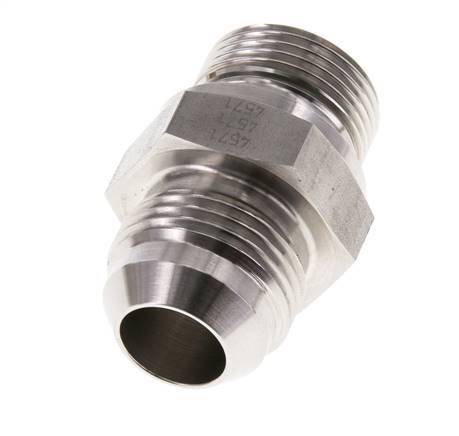 Espiga doble JIC G3/4'' x UN 1-1/16''-12 Acero inoxidable FKM 210bar (2950.5psi)