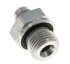 JIC Double Nipple G1/2'' x UNF 9/16''-18 Steel NBR 275bar (3863.75psi) [2 Pieces]