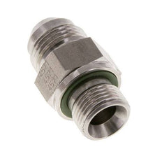 JIC Double Nipple G3/8'' x UNF 3/4''-16 Stainless Steel FKM 275bar (3863.75psi)