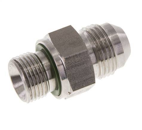 JIC Double Nipple G3/8'' x UNF 3/4''-16 Stainless Steel FKM 275bar (3863.75psi)