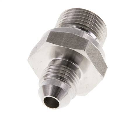 JIC Double Nipple G3/8'' x UNF 1/2''-20 Stainless Steel FKM 275bar (3863.75psi)