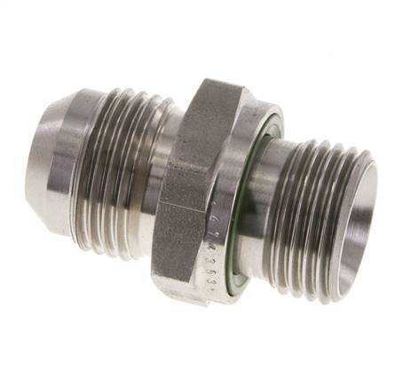 JIC Double Nipple G1/2'' x UNF 7/8''-14 Stainless Steel FKM 210bar (2950.5psi)
