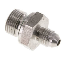 Espiga doble JIC G3/8'' x UNF 7/16''-20 Acero inoxidable FKM 310bar (4355.5psi)