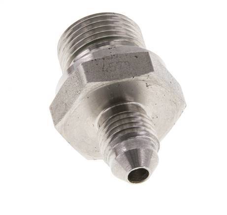 Espiga doble JIC G3/8'' x UNF 7/16''-20 Acero inoxidable FKM 310bar (4355.5psi)