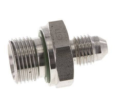 Espiga doble JIC G3/8'' x UNF 7/16''-20 Acero inoxidable FKM 310bar (4355.5psi)