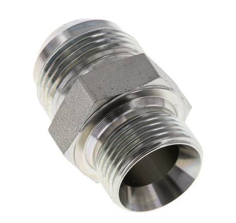 Espiga doble JIC G3/4'' x UN 1-3/16''-12 Acero NBR 170bar (2388.5psi)