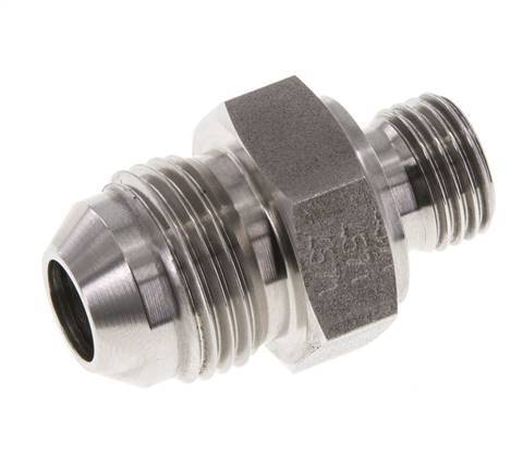 Espiga doble JIC G1/4'' x UNF 3/4''-16 Acero inoxidable FKM 275bar (3863.75psi)