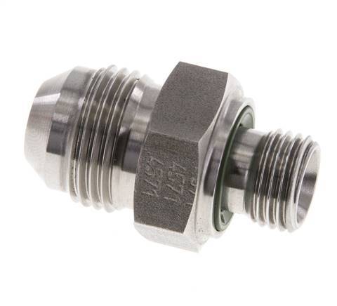 Espiga doble JIC G1/4'' x UNF 3/4''-16 Acero inoxidable FKM 275bar (3863.75psi)