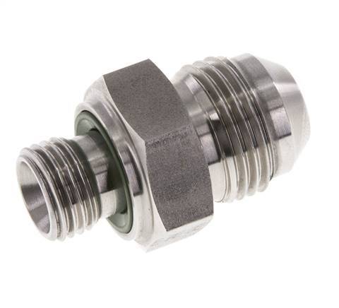 Espiga doble JIC G1/4'' x UNF 3/4''-16 Acero inoxidable FKM 275bar (3863.75psi)