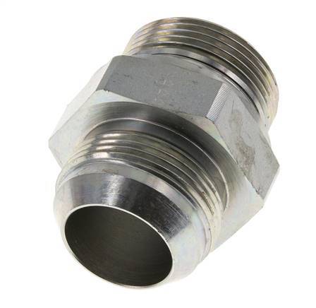 Espiga doble JIC G1 1/4'' x UN 1-5/8''-12 Acero NBR 140bar (1967.0psi)