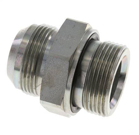 Espiga doble JIC G1 1/4'' x UN 1-5/8''-12 Acero NBR 140bar (1967.0psi)