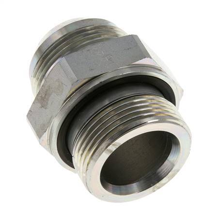 Espiga doble JIC G1 1/4'' x UN 1-5/8''-12 Acero NBR 140bar (1967.0psi)