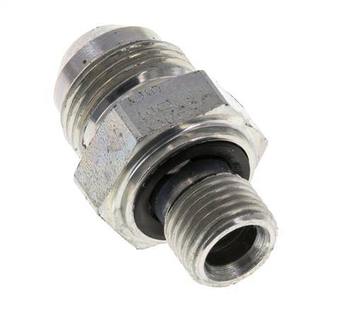 JIC Double Nipple G1/4'' x UNF 3/4''-16 Steel NBR 275bar (3863.75psi) [2 Pieces]