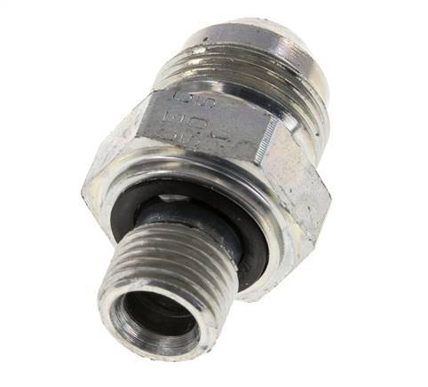 JIC Double Nipple G1/4'' x UNF 3/4''-16 Steel NBR 275bar (3863.75psi) [2 Pieces]