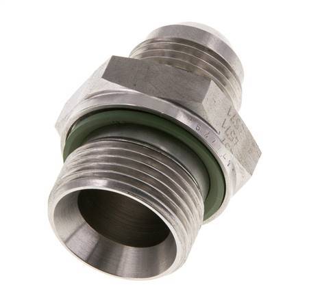Espiga doble JIC G3/4'' x UNF 7/8''-14 Acero inoxidable FKM 210bar (2950.5psi)
