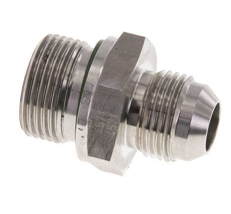 JIC Double Nipple G3/4'' x UNF 7/8''-14 Stainless Steel FKM 210bar (2950.5psi)