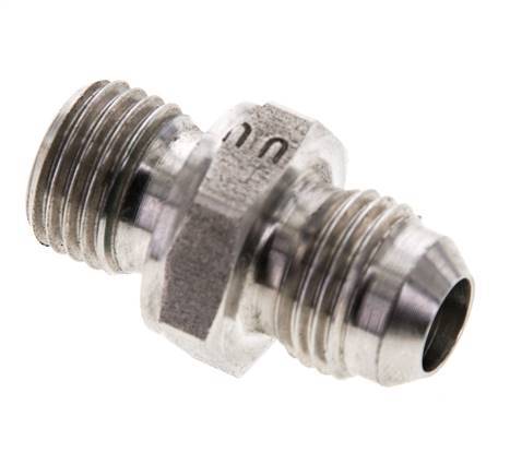 Espiga doble JIC M14 X 1,5 x UNF 9/16''-18 Acero inoxidable FKM 275bar (3863.75psi)