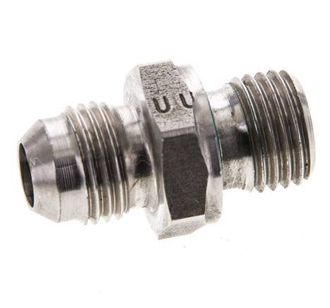 Espiga doble JIC M14 X 1,5 x UNF 9/16''-18 Acero inoxidable FKM 275bar (3863.75psi)