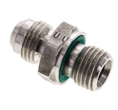 Espiga doble JIC M14 X 1,5 x UNF 9/16''-18 Acero inoxidable FKM 275bar (3863.75psi)