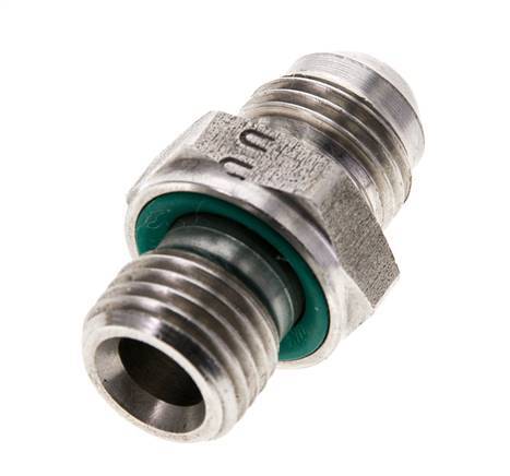 Espiga doble JIC M14 X 1,5 x UNF 9/16''-18 Acero inoxidable FKM 275bar (3863.75psi)