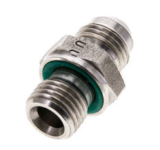 Espiga doble JIC M14 X 1,5 x UNF 9/16''-18 Acero inoxidable FKM 275bar (3863.75psi)