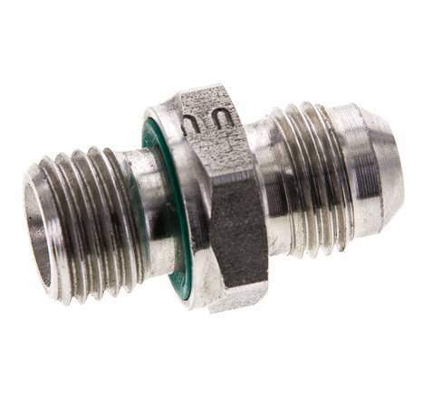 Espiga doble JIC M14 X 1,5 x UNF 9/16''-18 Acero inoxidable FKM 275bar (3863.75psi)