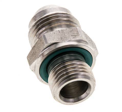 JIC Double Nipple M16 X 1.5 x UNF 3/4''-16 Stainless Steel FKM 275bar (3863.75psi)