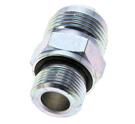 Racor doble JIC M22 X 1,5 x UN 1-1/16''-12 Acero NBR 210bar (2950.5psi)