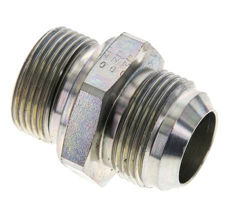 JIC Double Nipple M33 X 2 x UN 1-5/16''-12 Steel NBR 170bar (2388.5psi)