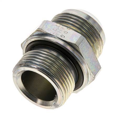 JIC Double Nipple M33 X 2 x UN 1-5/16''-12 Steel NBR 170bar (2388.5psi)