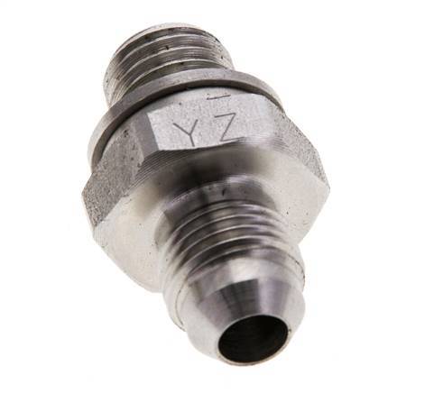 Espiga doble JIC M12 X 1,5 x UNF 1/2''-20 Acero inoxidable FKM 275bar (3863.75psi)