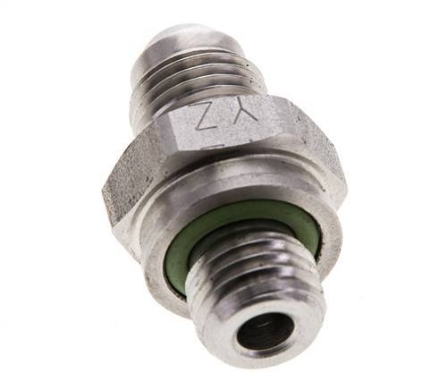Espiga doble JIC M12 X 1,5 x UNF 1/2''-20 Acero inoxidable FKM 275bar (3863.75psi)