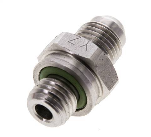 Espiga doble JIC M12 X 1,5 x UNF 1/2''-20 Acero inoxidable FKM 275bar (3863.75psi)