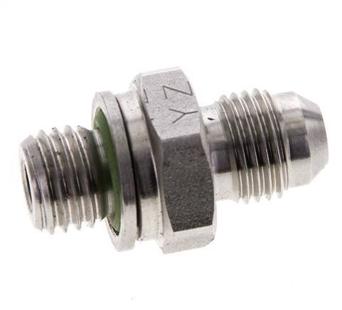 Espiga doble JIC M12 X 1,5 x UNF 1/2''-20 Acero inoxidable FKM 275bar (3863.75psi)