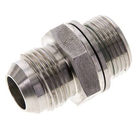 Racor doble JIC M27 X 2 x UN 1-1/16''-12 Acero inoxidable FKM 210bar (2950.5psi)
