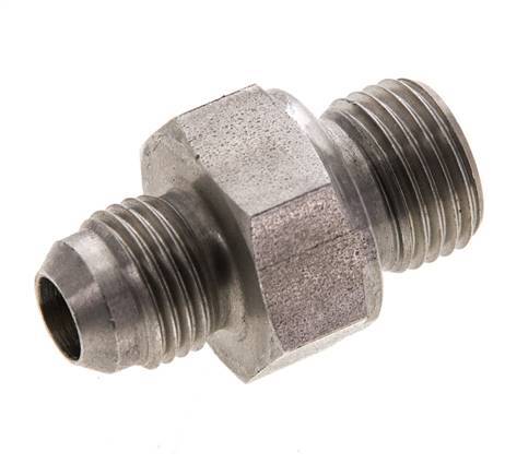 Espiga doble JIC M16 X 1,5 x UNF 9/16''-18 Acero inoxidable FKM 275bar (3863.75psi)