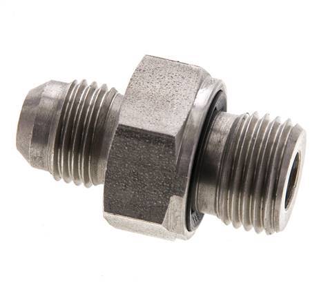 Espiga doble JIC M16 X 1,5 x UNF 9/16''-18 Acero inoxidable FKM 275bar (3863.75psi)