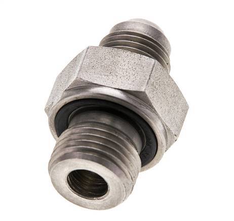 Espiga doble JIC M16 X 1,5 x UNF 9/16''-18 Acero inoxidable FKM 275bar (3863.75psi)