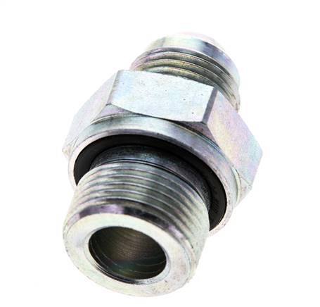 Racor doble JIC M22 X 1,5 x UNF 3/4''-16 Acero NBR 275bar (3863.75psi)